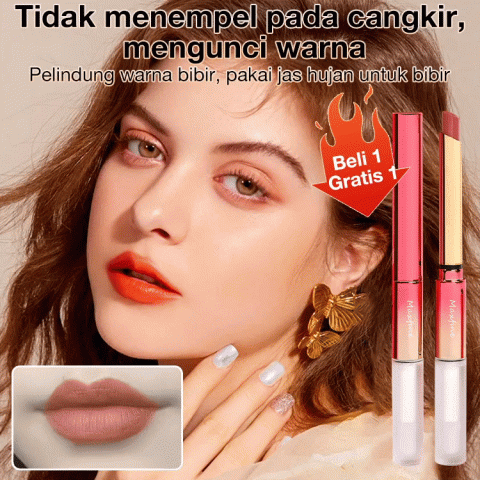 Lipstik jas hujan kepala ganda