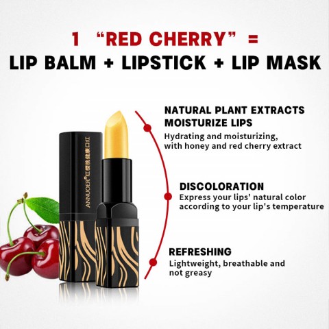 Red Cherry Color Changing Lip Balm