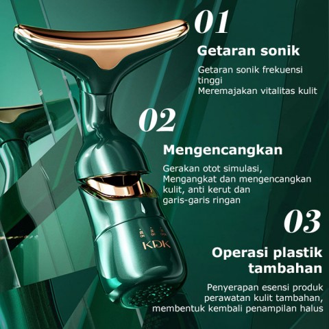 Perangkat kecantikan pijat pengangkat dan pengencang multi-fungsional empat dimensi-mata+leher+wajah 3in1-nikmati pengalaman perawatan kulit ke segala arah