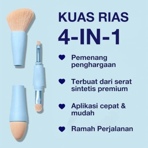 Kuas Rias Kecantikan 4-in-1