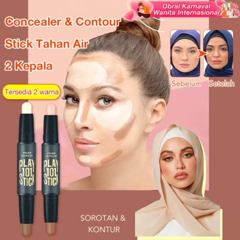 Concealer & Contour Stick Tahan Air 2 kepala-TT