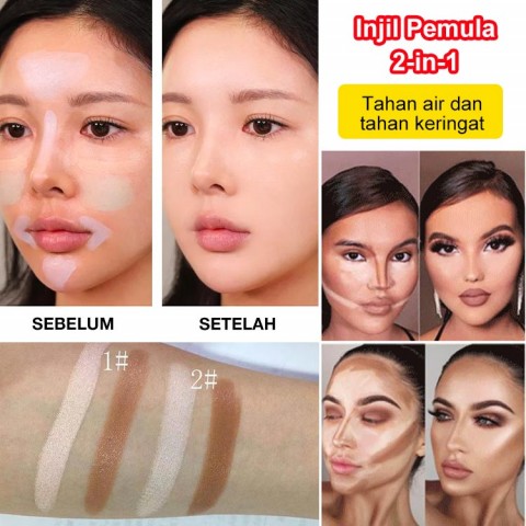 Concealer & Contour Stick Tahan Air 2 kepala