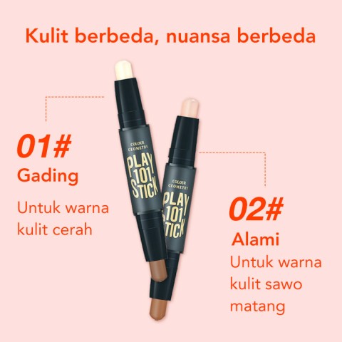 Concealer & Contour Stick Tahan Air 2 kepala