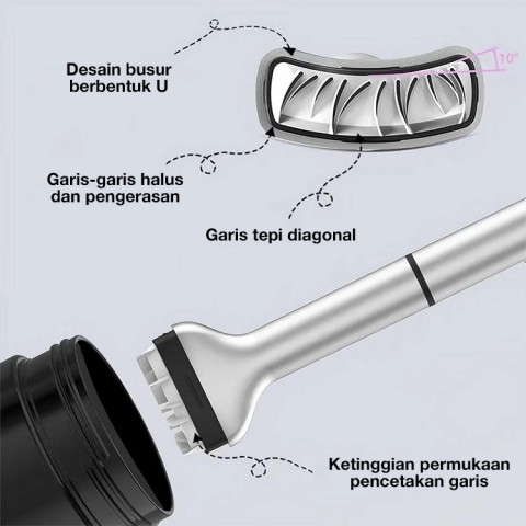 Pena Eyeliner Stempel Bulu Mata Tahan Air Dua Ujung