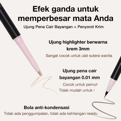 Pensil Bayangan Mata Berkepala Ganda