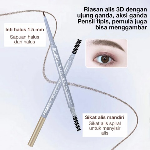 Pensil Alis Pembentuk Beludru Liar