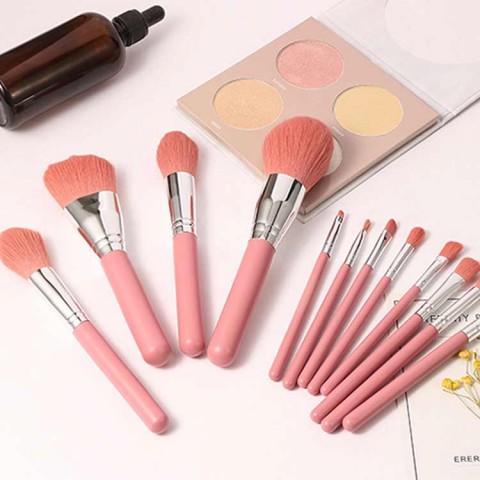 12in1 rainbow makeup brushes set