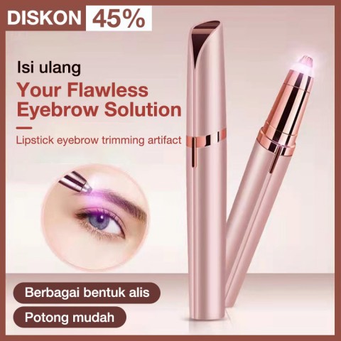 Artefak pemangkasan alis lipstik