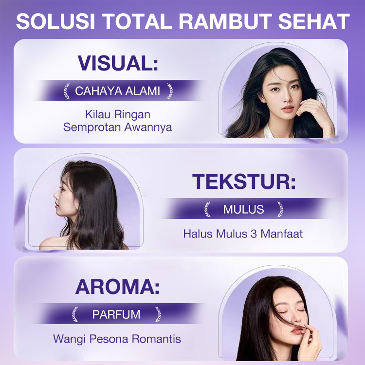 [Beli Satu Gratis Satu] SPRAY AROMA RAMBUT Janice Jo - Bercahaya and Halus Mulus, Nutrisi Intensif and Restorasi Profesional