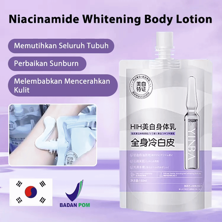 BPOM - Niacinamide Whitening Body Lotion-Brightening, Moisturization,Oil Control, suitable for all skin types, including dry, oily, combination, and sensitive skin