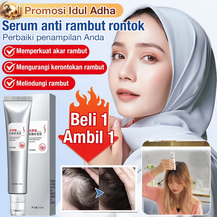 298rb Beli 1 Dapat 1 - Serum anti rambut rontok - Ucapkan selamat tinggal pada kekhawatiran rambut rontok - Desain bola, pijat dan keruk kulit kepala - Perkuat akar rambut