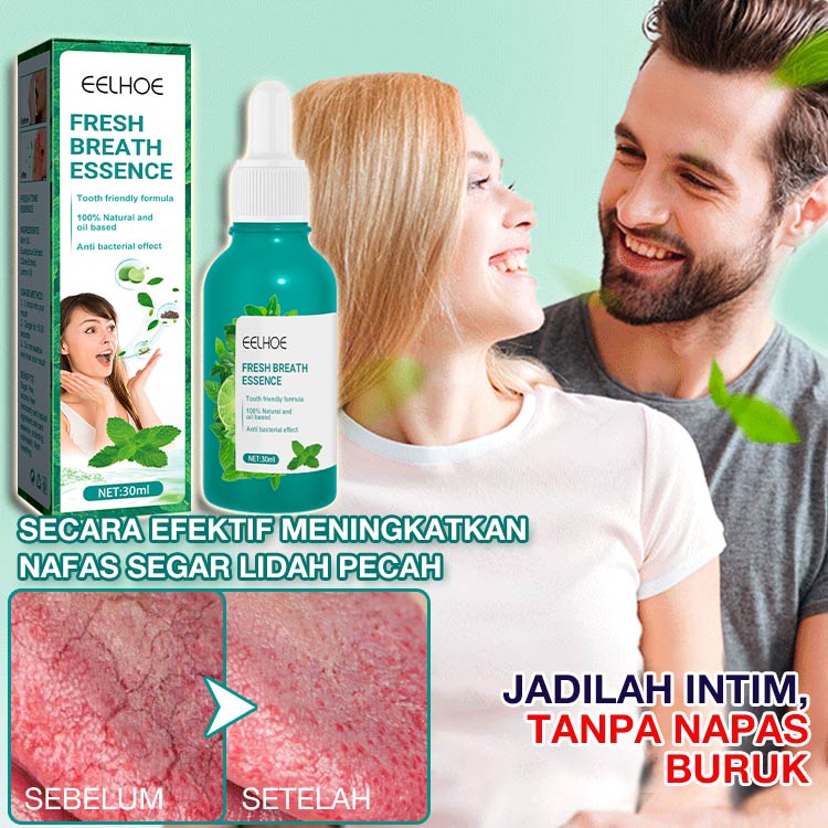 Promosi Ramadhan Beli 1 Gratis 1 - Esensi Perawatan Mulut Nafas Segar Alami - Menghilangkan bau mulut dalam 3 detik. Hindari rasa malu sosial. BPOM